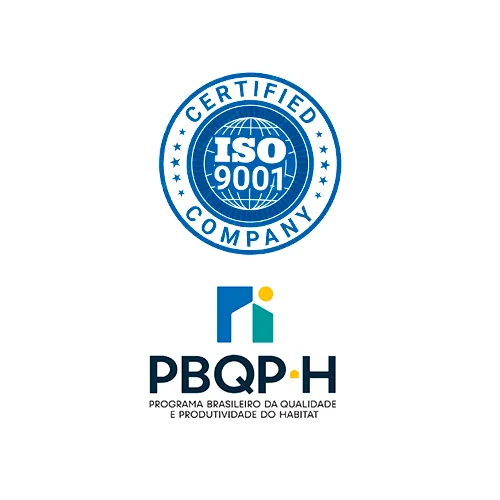 Certificações ISO 9001 e PBQP-H Nível A