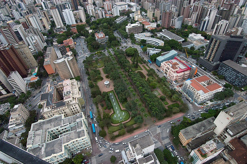 Vista da Praça da Liberdade em Belo Horizonte