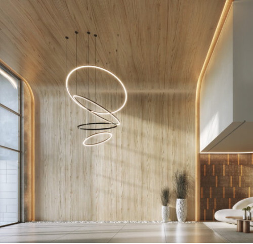 Perspectiva artística dhall de entrada do Metallo. 