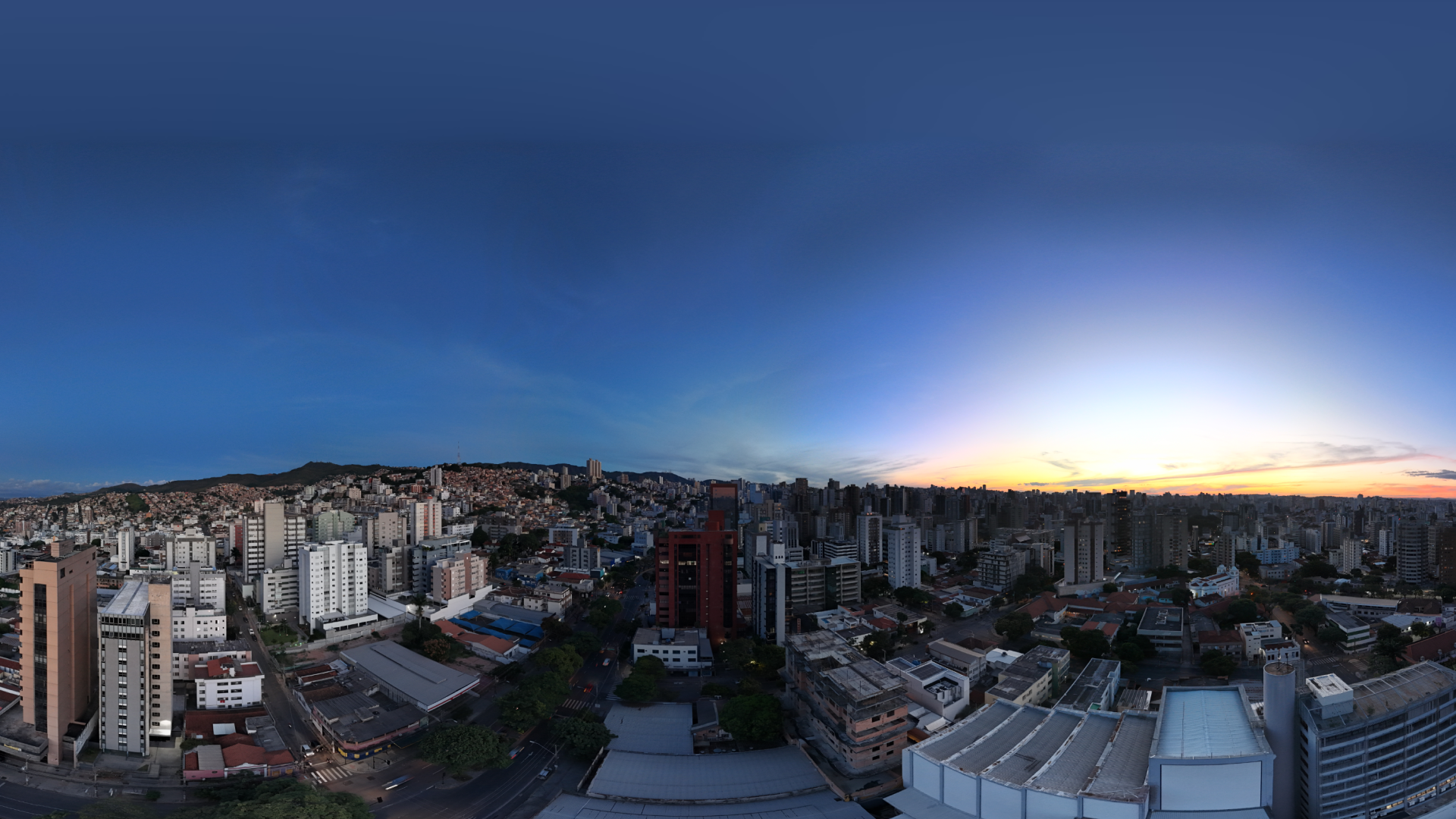 Vista panorâmica do bairro Santa Efigênia.