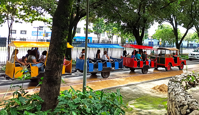 Passeio de trenzinho no Parque Municipal de Belo Horizonte