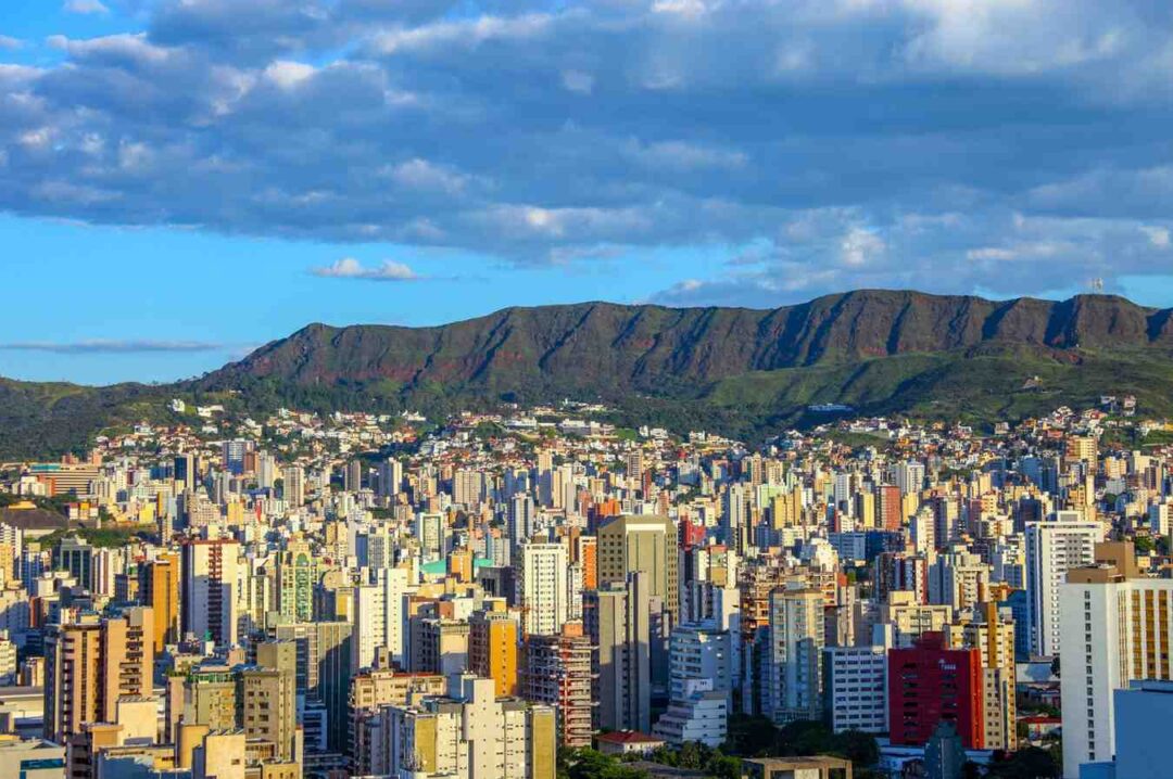 Vista panorâmica de Belo Horizonte, capital de Minas Gerais, Brasil