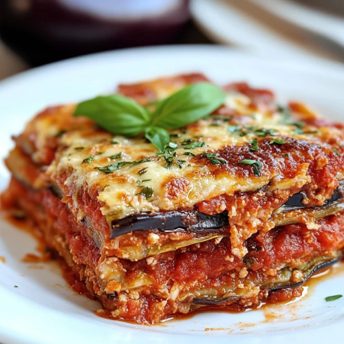 Lasanha de berinjela (opção vegetariana)