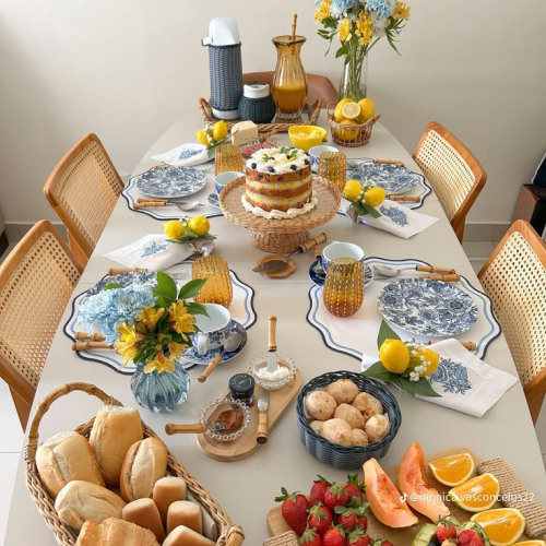 Mesa decorada para Dia das Mães
