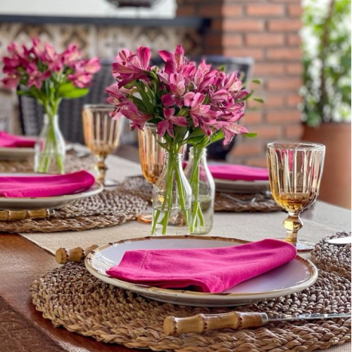 Mesa posta para Dia das Mães 
